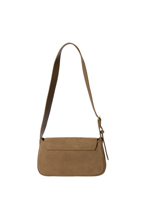 сумка из натуральной замши от бренда снежная королева вид слева