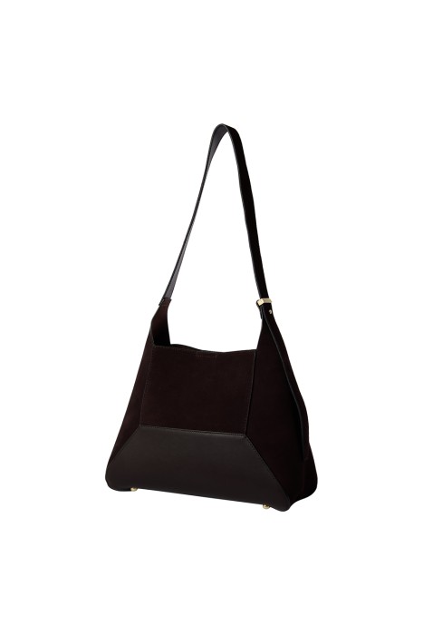 сумка из натуральной замши от бренда снежная королева вид слева