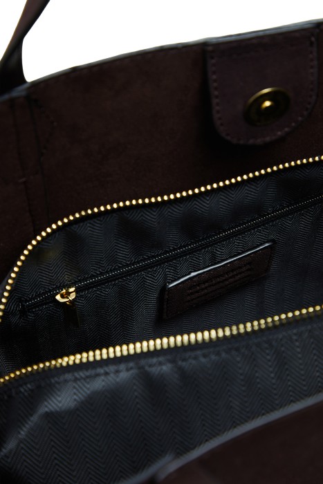 сумка из натуральной замши из россии вид сбоку