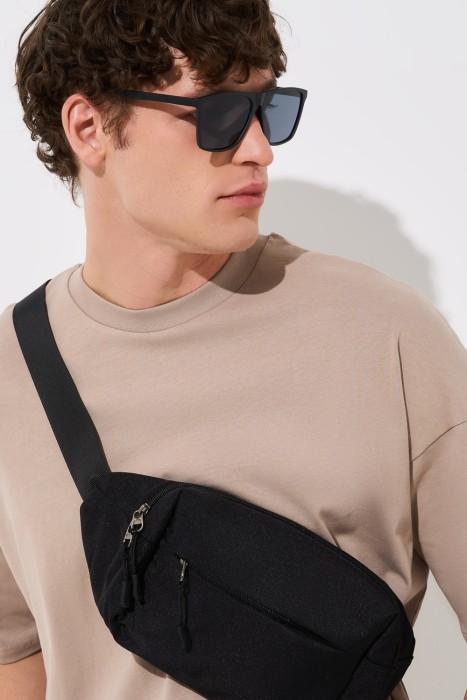 сумка из текстиля от бренда снежная королева вид слева