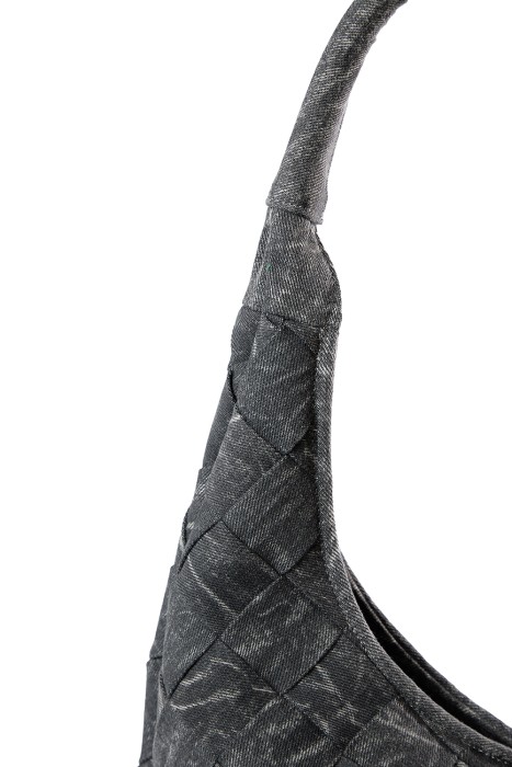 сумка из текстиля от бренда снежная королева вид слева