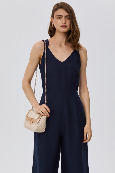 сумка из текстиля от бренда снежная королева вид слева