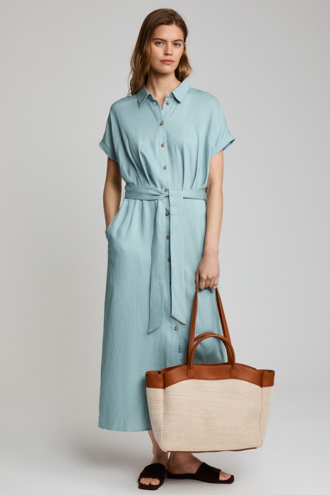 сумка из текстиля от бренда снежная королева вид слева