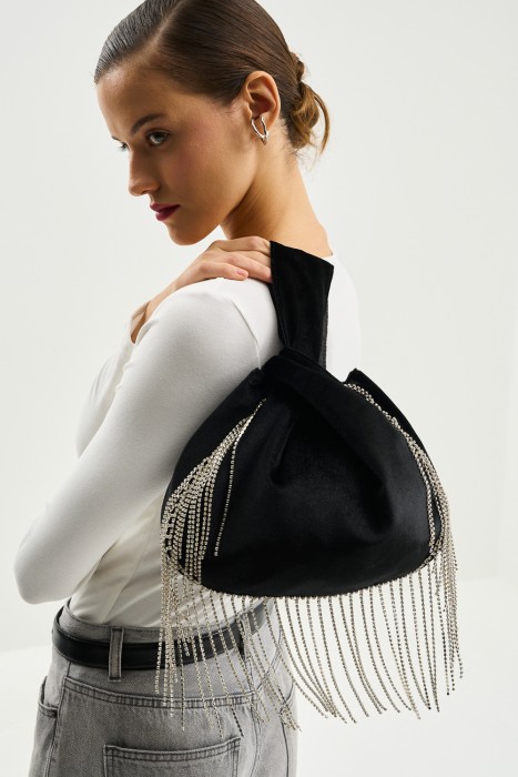 сумка-кисет с бахромой по цене 2170 руб вид справа