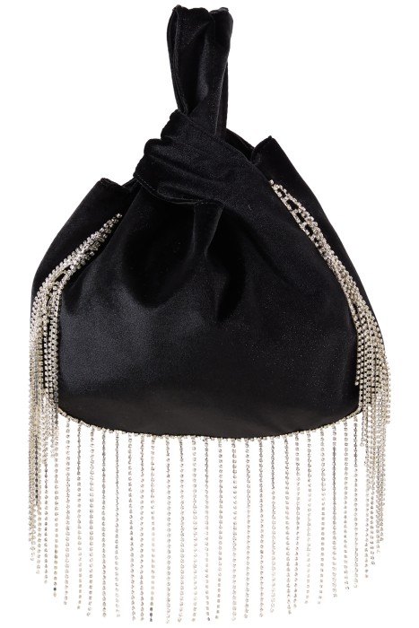 сумка-кисет с бахромой из россии вид сбоку