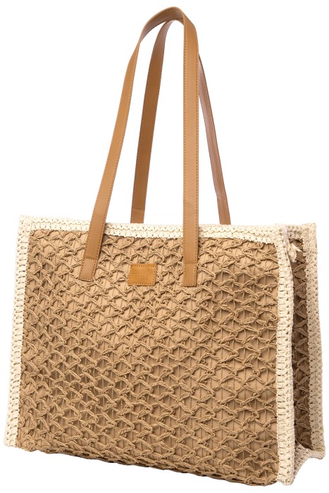 сумка с вязаной отделкой из россии вид сбоку