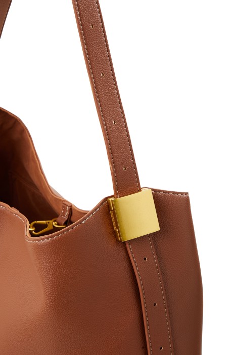 сумка шоппер из искусственной кожи из россии вид сбоку