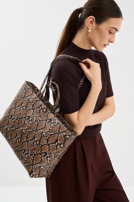 сумка шоппер из искусственной кожи 788151003 фотография