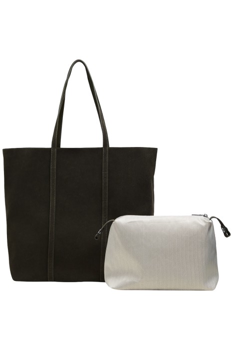 сумка шоппер из натуральной замши по цене 10740 руб вид справа