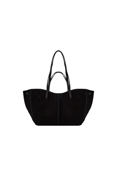 сумка-трансформер из натуральной замши из россии вид сбоку