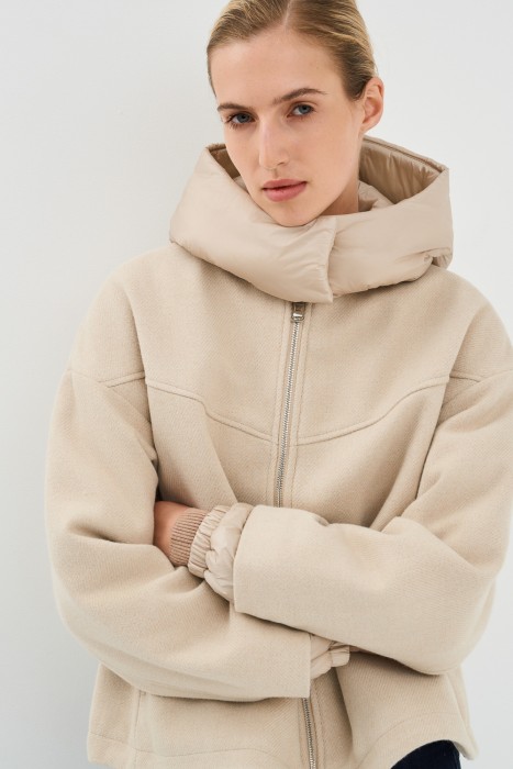 текстильная куртка с капюшоном 779461003 фотография