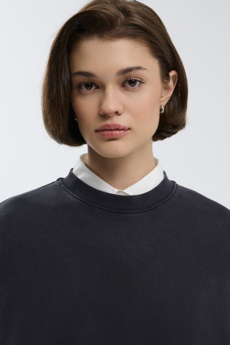 толстовка из хлопка по цене 1620 руб вид справа