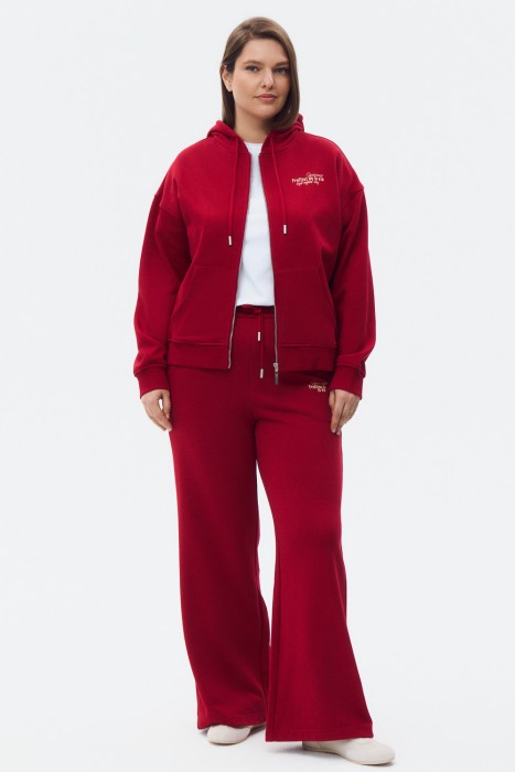 толстовка на молнии от бренда снежная королева вид слева