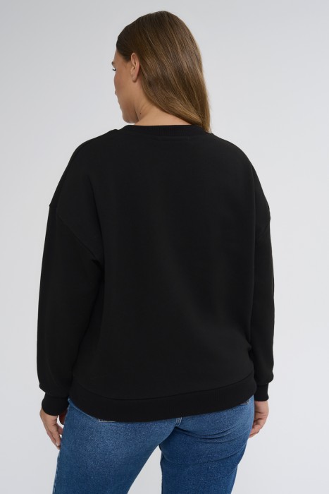 толстовка с принтом по цене 1190 руб вид справа