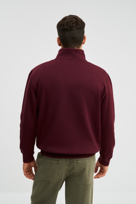 толстовка с воротником на молнии по цене 1310 руб вид справа