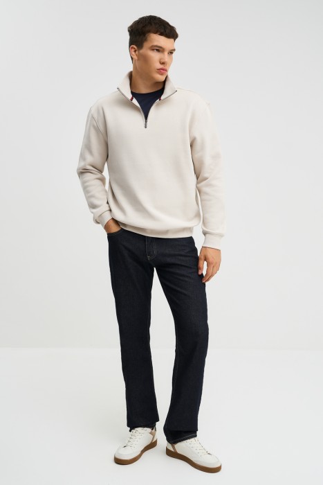 толстовка с воротником на молнии 782325003 фотография