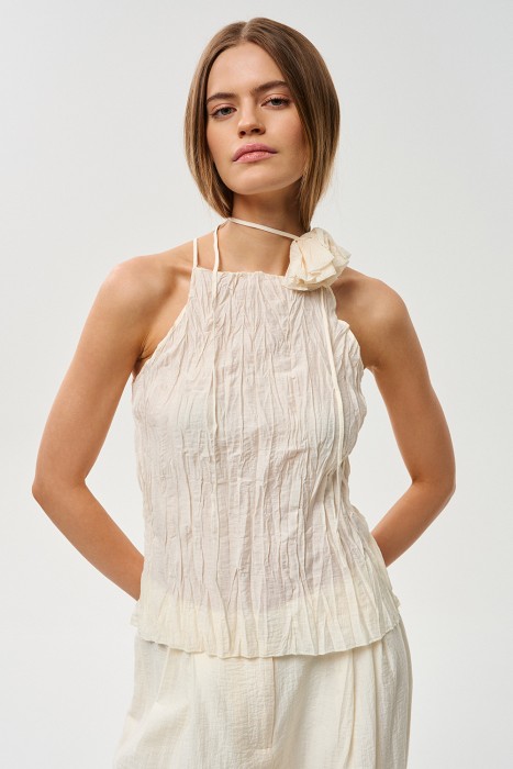 топ из фактурной ткани 815061003 фотография