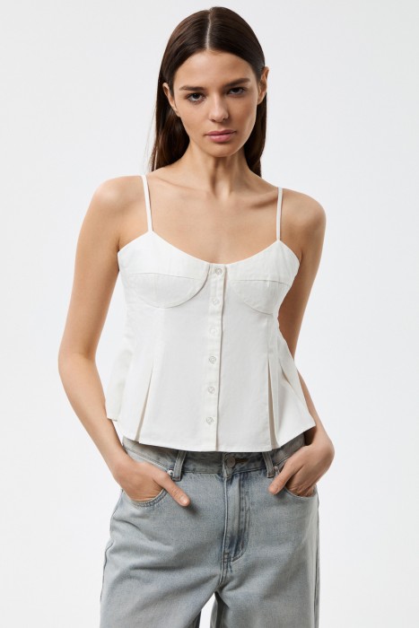 топ с баской 814058003 фотография