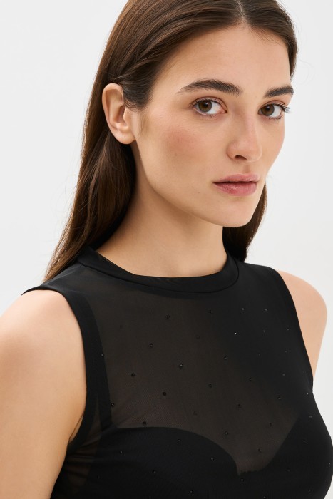 топ со стразами из россии вид сбоку