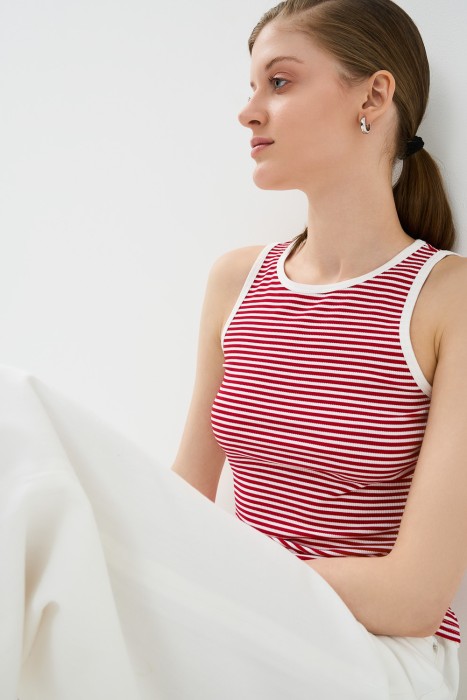топ в полоску 763501003 фотография