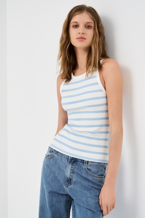 топ в полоску 769109003 фотография