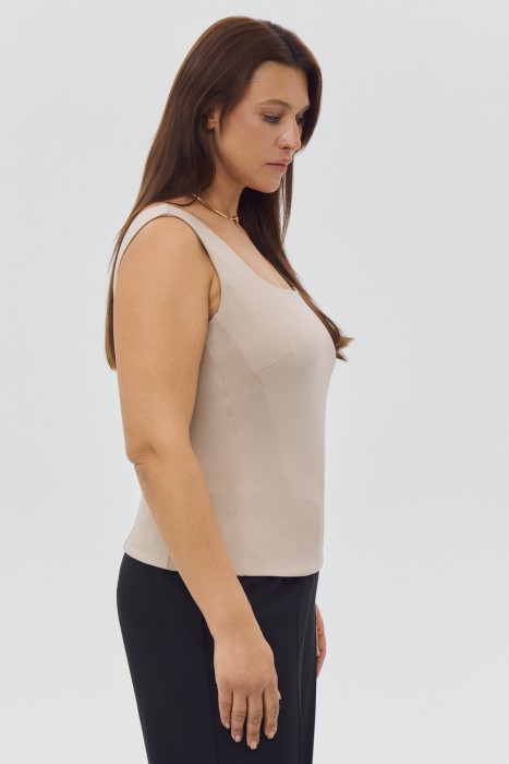 топ от бренда снежная королева вид слева