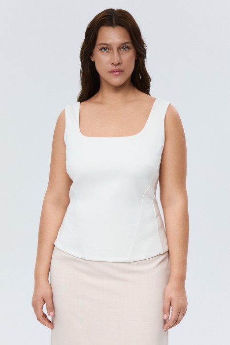 топ от бренда снежная королева вид слева