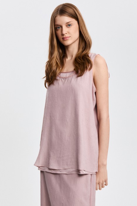 топ от бренда снежная королева вид слева