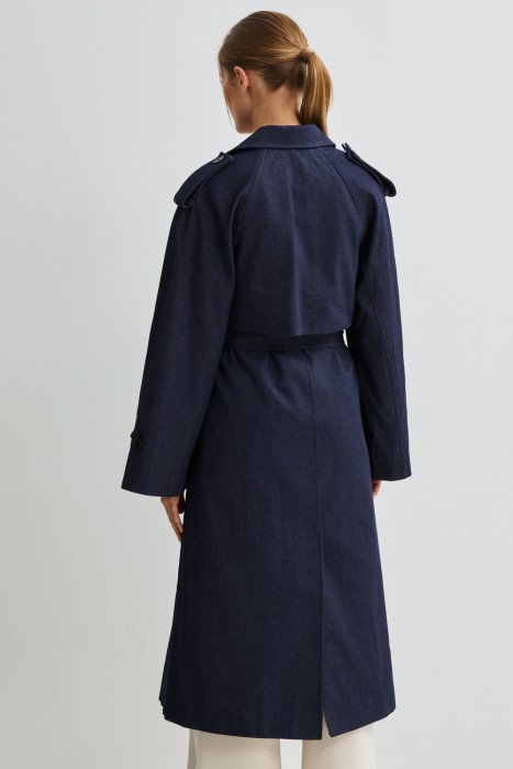 тренч из денима по цене 9200 руб вид справа