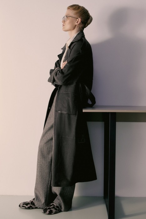 тренч из натуральной кожи 773941003 фотография