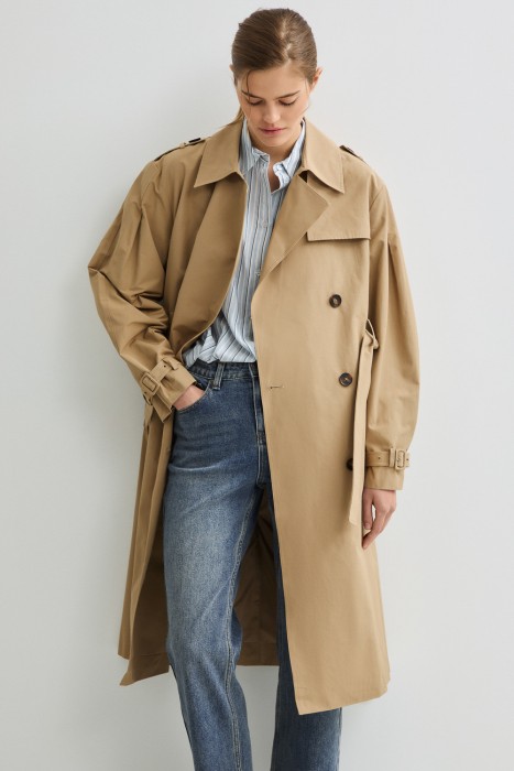 тренч с поясом 817077003 фотография