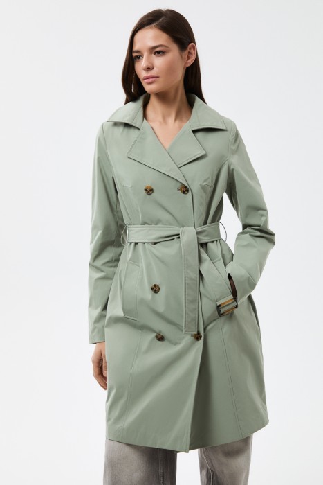 тренч с поясом 816630003 фотография