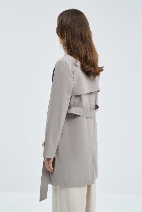 тренчкот с поясом по цене 4310 руб вид справа