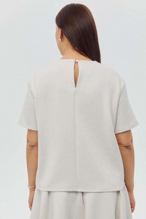 трикотажная блузка от бренда снежная королева вид слева