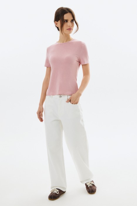 трикотажная футболка из россии вид сбоку