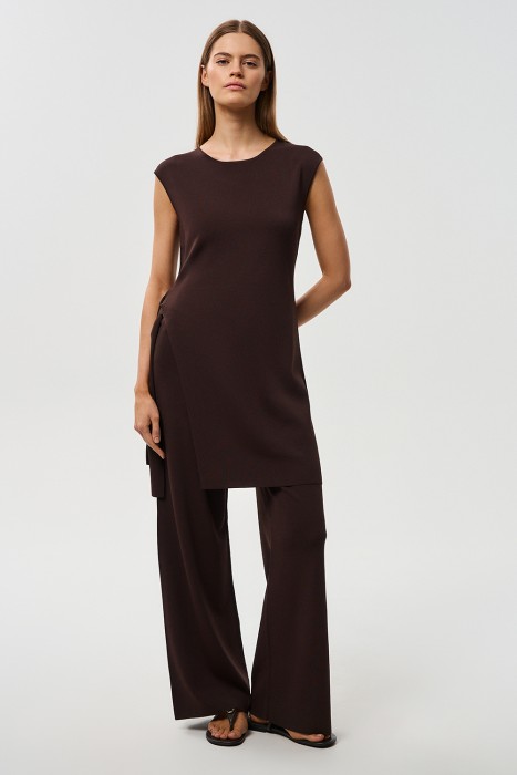 трикотажная туника из россии вид сбоку