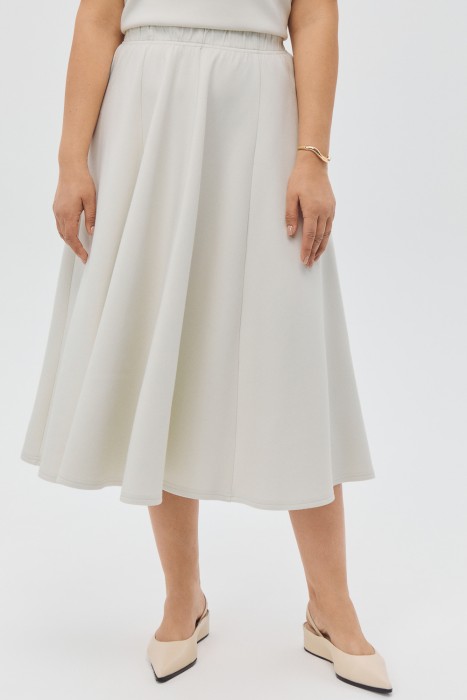 трикотажная юбка от бренда снежная королева вид слева