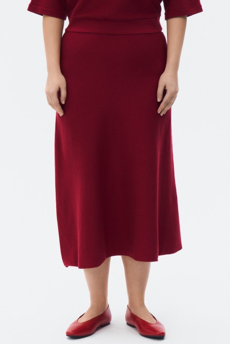 трикотажная юбка от бренда снежная королева вид слева