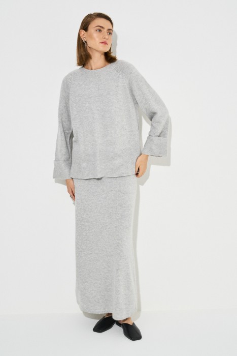 трикотажная юбка от бренда снежная королева вид слева