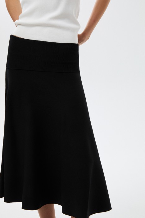 трикотажная юбка из россии вид сбоку