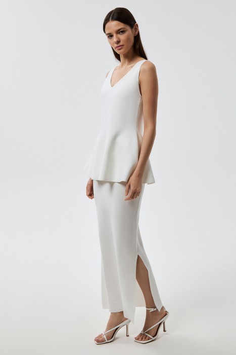 трикотажная юбка от бренда снежная королева вид слева