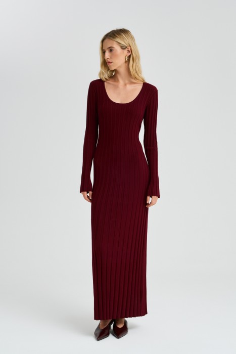 трикотажное платье-лапша 786440003 фотография