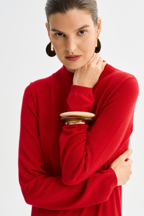 трикотажное платье макси из россии вид сбоку