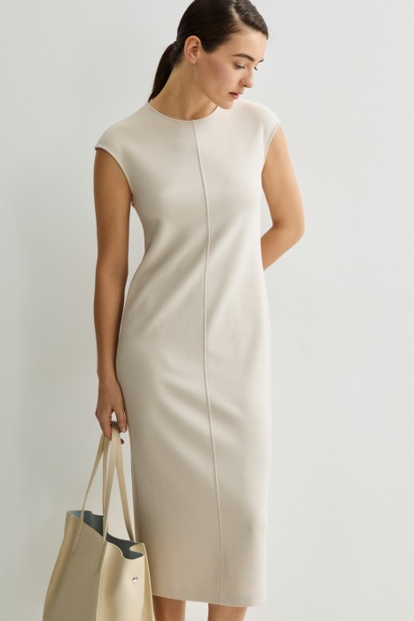 трикотажное платье миди 803959003 фотография
