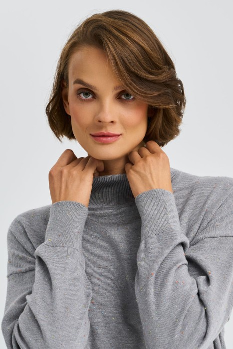 трикотажное платье от бренда снежная королева вид слева