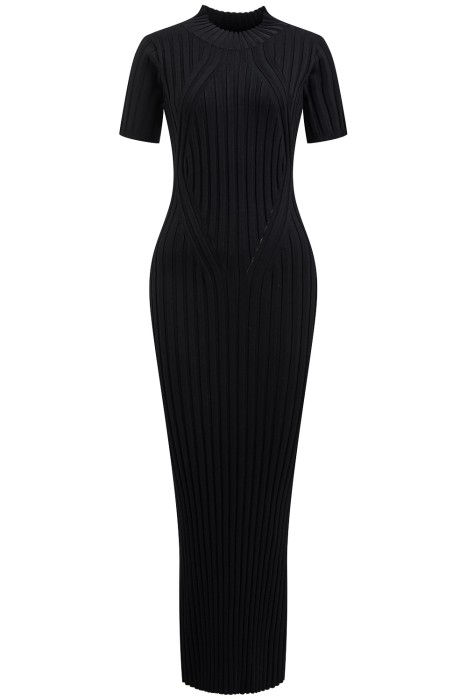 трикотажное платье из россии вид сбоку