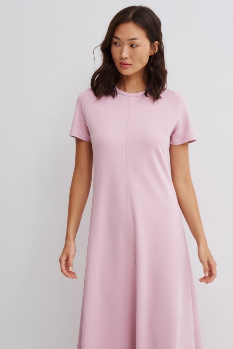 трикотажное платье от бренда снежная королева вид слева