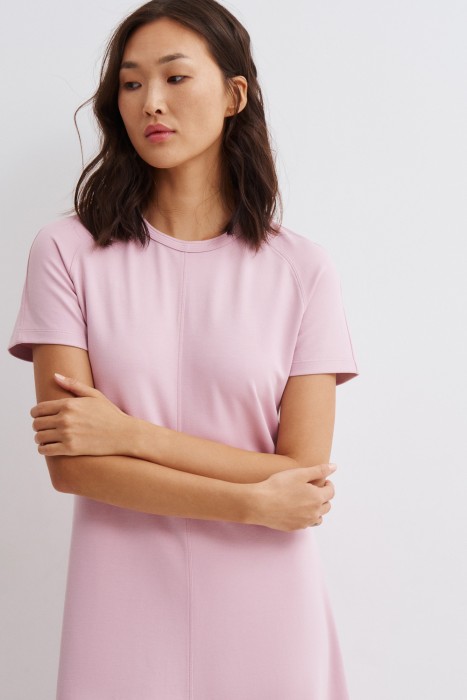 трикотажное платье из россии вид сбоку