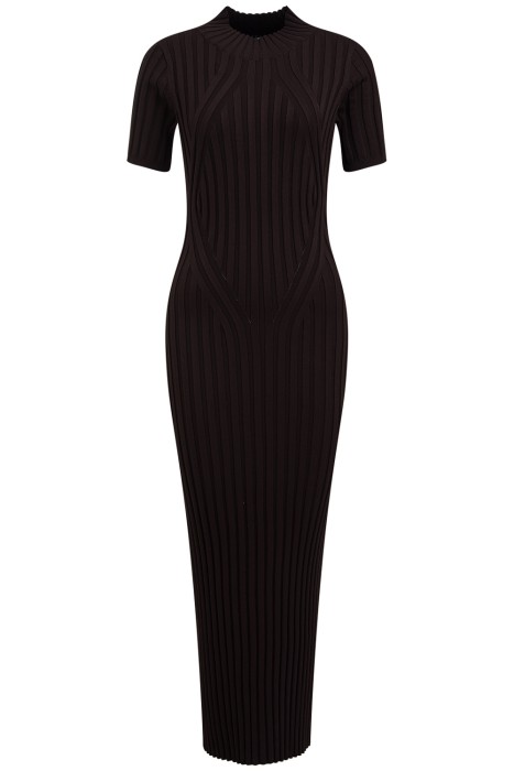 трикотажное платье из россии вид сбоку