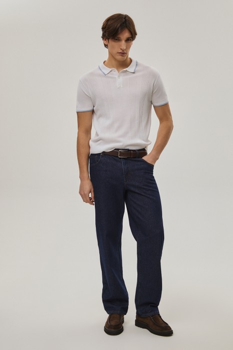 трикотажное поло от бренда снежная королева вид слева